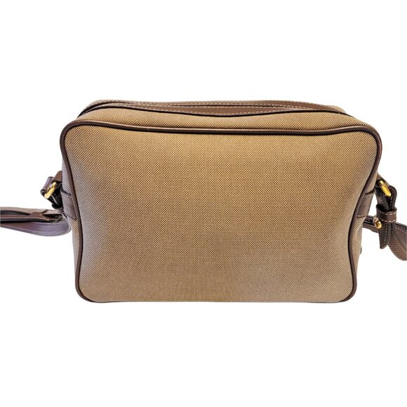 PRADA Logo Jacquard Canvas Crossbody Camera Bag - Picture 2 of 16